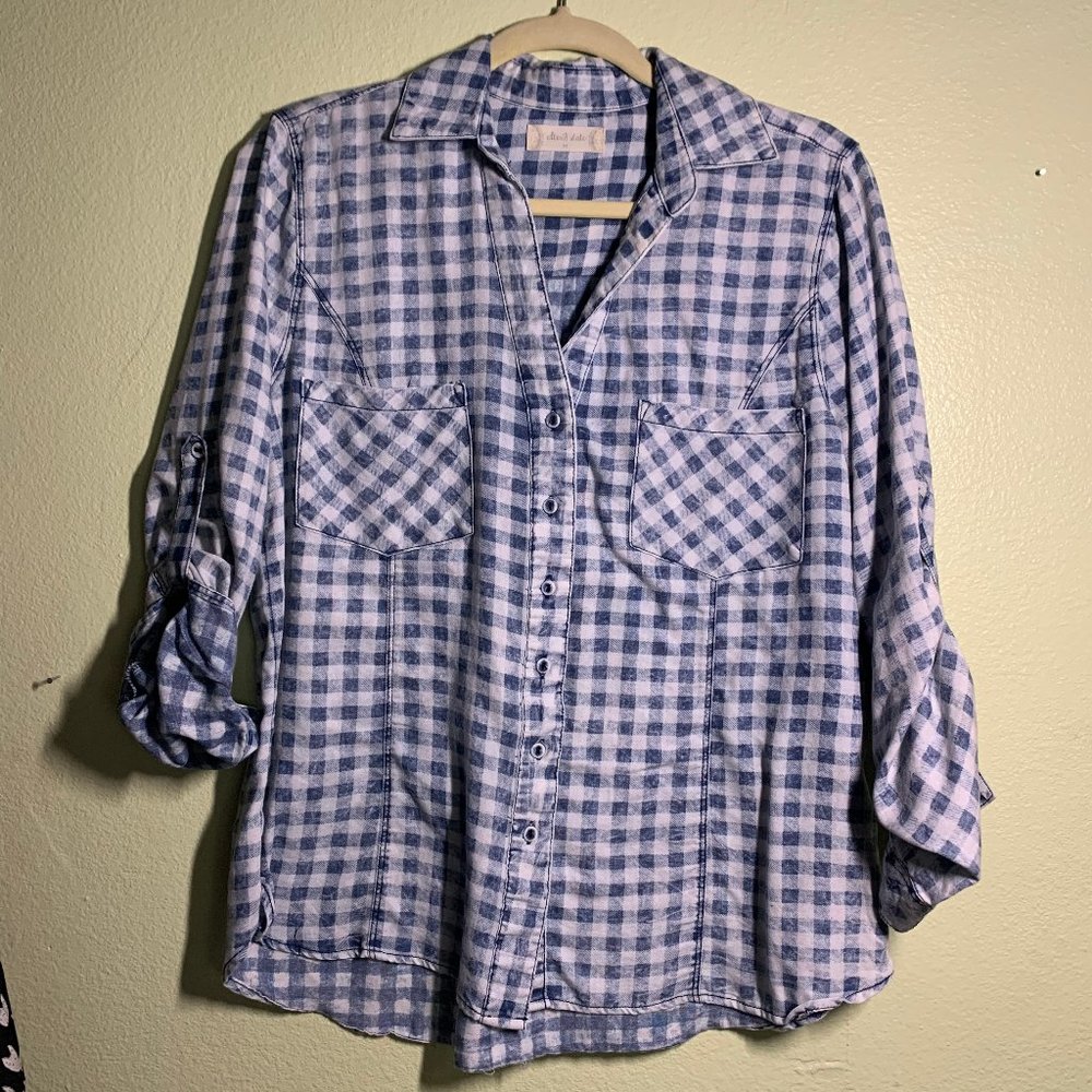 Plaid Chambray Shirt